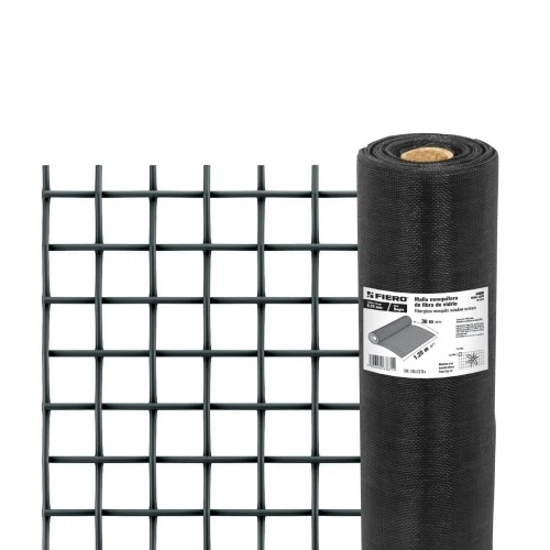 Rollo de 30 m x 1.2 m malla mosquitera fibra de vidrio negra 44996 TEMO-12FN Fiero