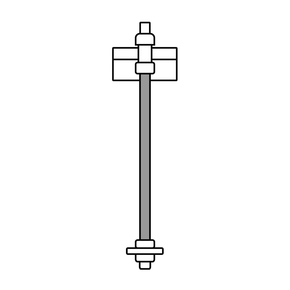 Varilla roscada de 1 m x 3/16", Fiero