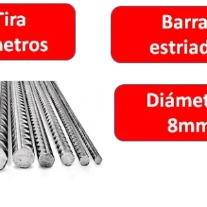 Fierro redondo estriado 6m