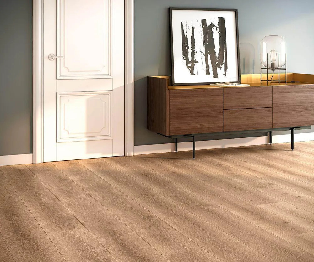 Suelo Laminado FINfloor Durable AC6 Roble Selena Tostado Roble Finsa