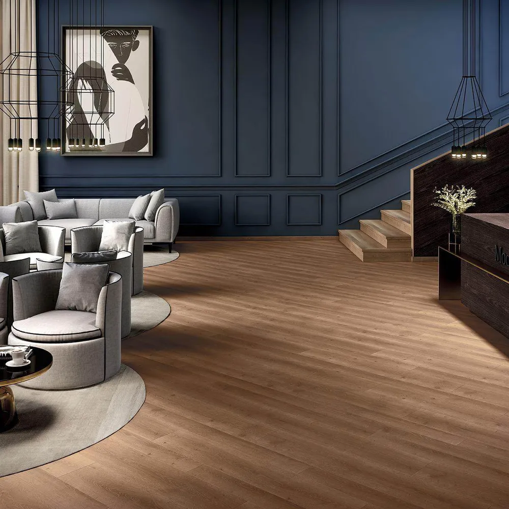 Suelo Laminado FINfloor Durable AC6 Roble Selena Tostado Roble Finsa