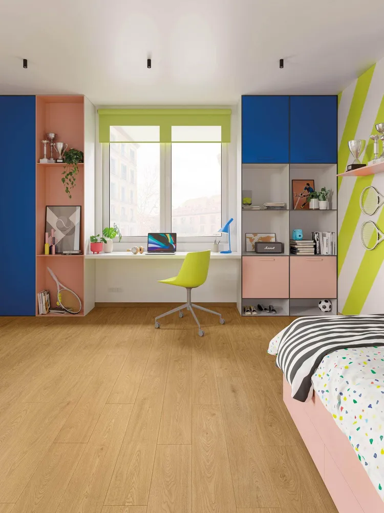 Suelo Laminado FINfloor Durable AC6 Roble Viena Dorado Roble Finsa