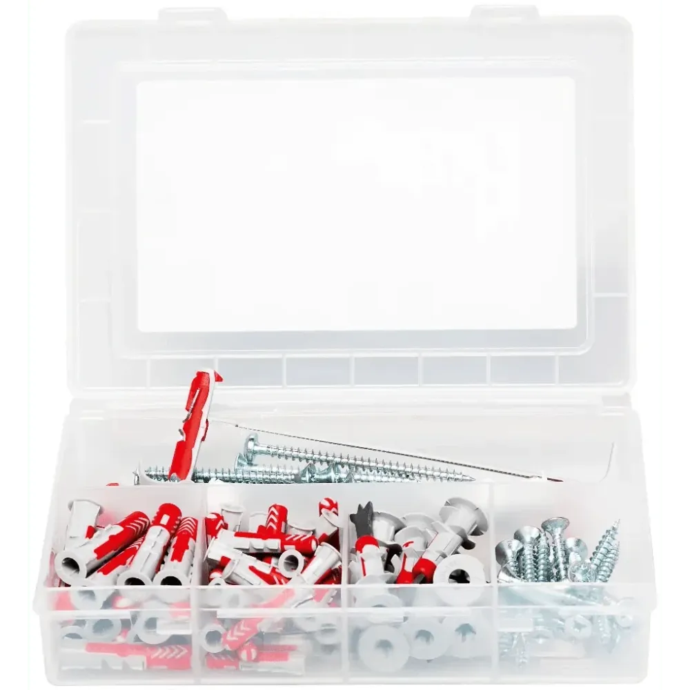 Maletin Profi-Box de surtido de tacos DuoLine con tornillos fischer