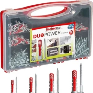 Set Tacos DuoPower + Tornillos (280 uds) – Fijación Universal y Alta Adherencia fischer