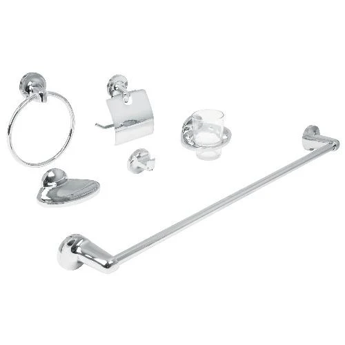 Accesorio Baño Cromado 6 Pzas Aqua (49395) Foset