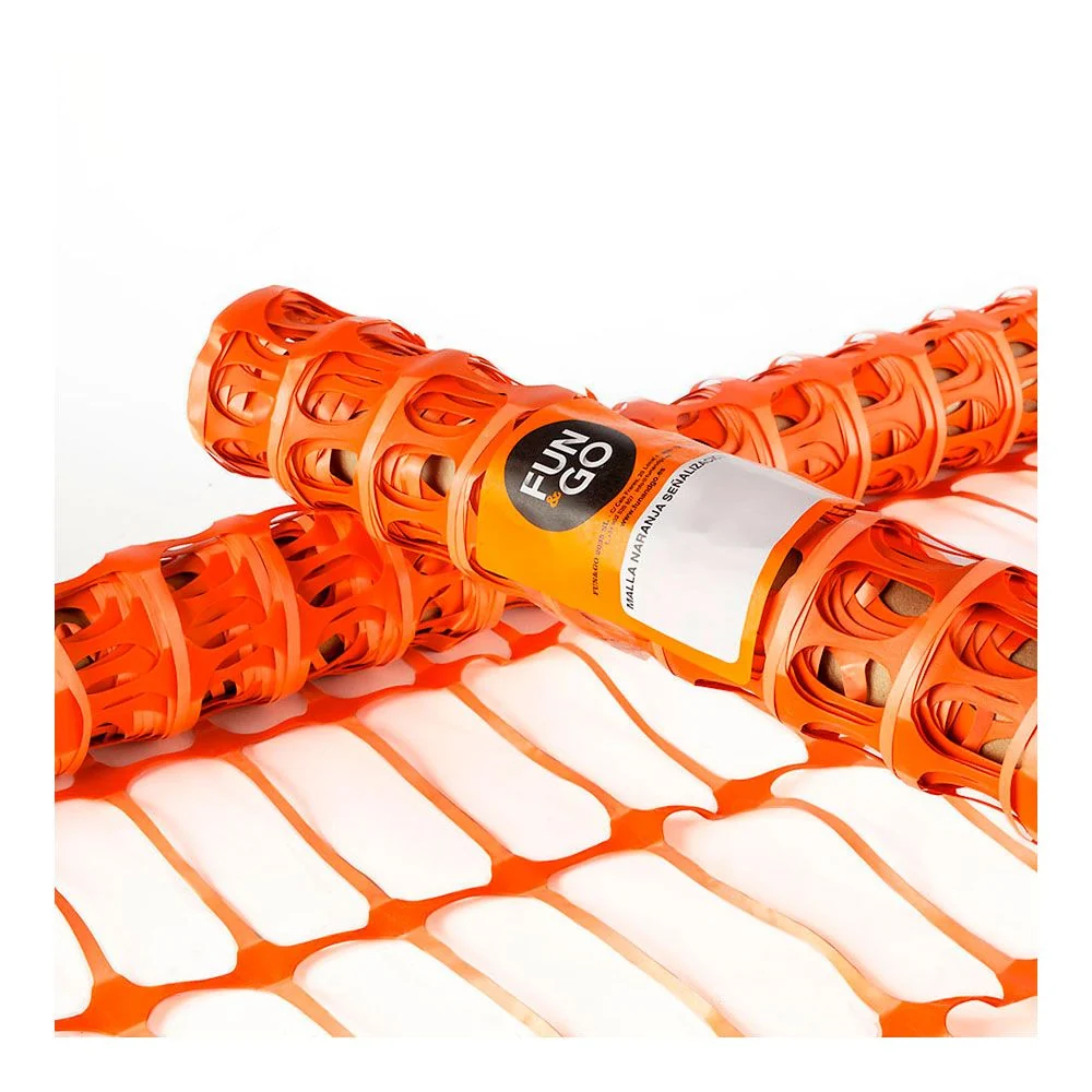 MALLA NARANJA DE SEÑALIZACION 1 x 50 m FUN AND GO