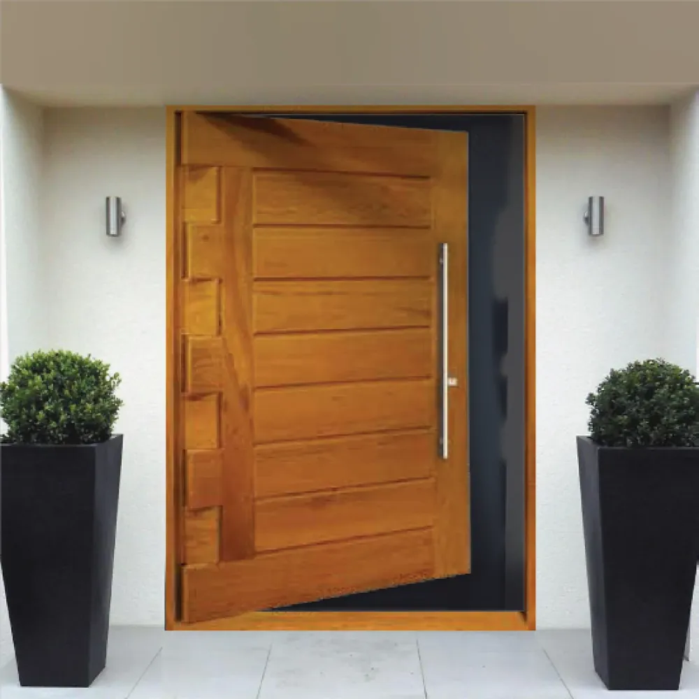 Puerta Madera Maciza en Pivote 48" ó 60" 48x84 Galon