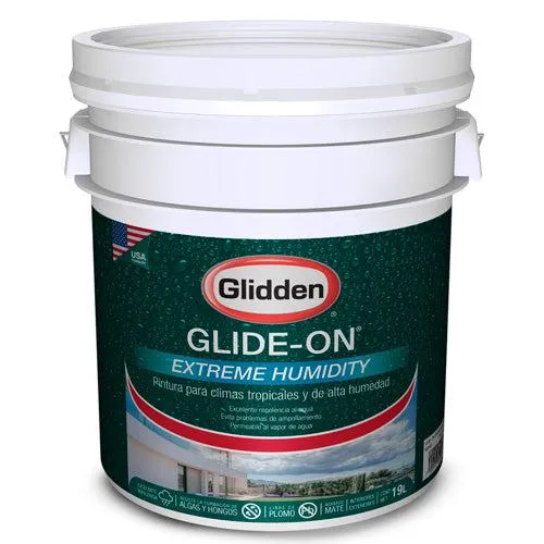 GLIDDEN PINTURA BASE GLIDE-ON EXTREME HUMIDITY ACCENT 5 GALONES