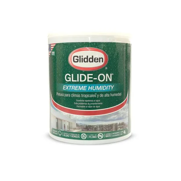 GLIDDEN PINTURA BASE GLIDE-ON EXTREME HUMIDITY U-ACCENT 5 GALONES