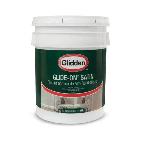 GLIDDEN PINTURA BASE GLIDE-ON SATIN PASTEL 5 GALONES