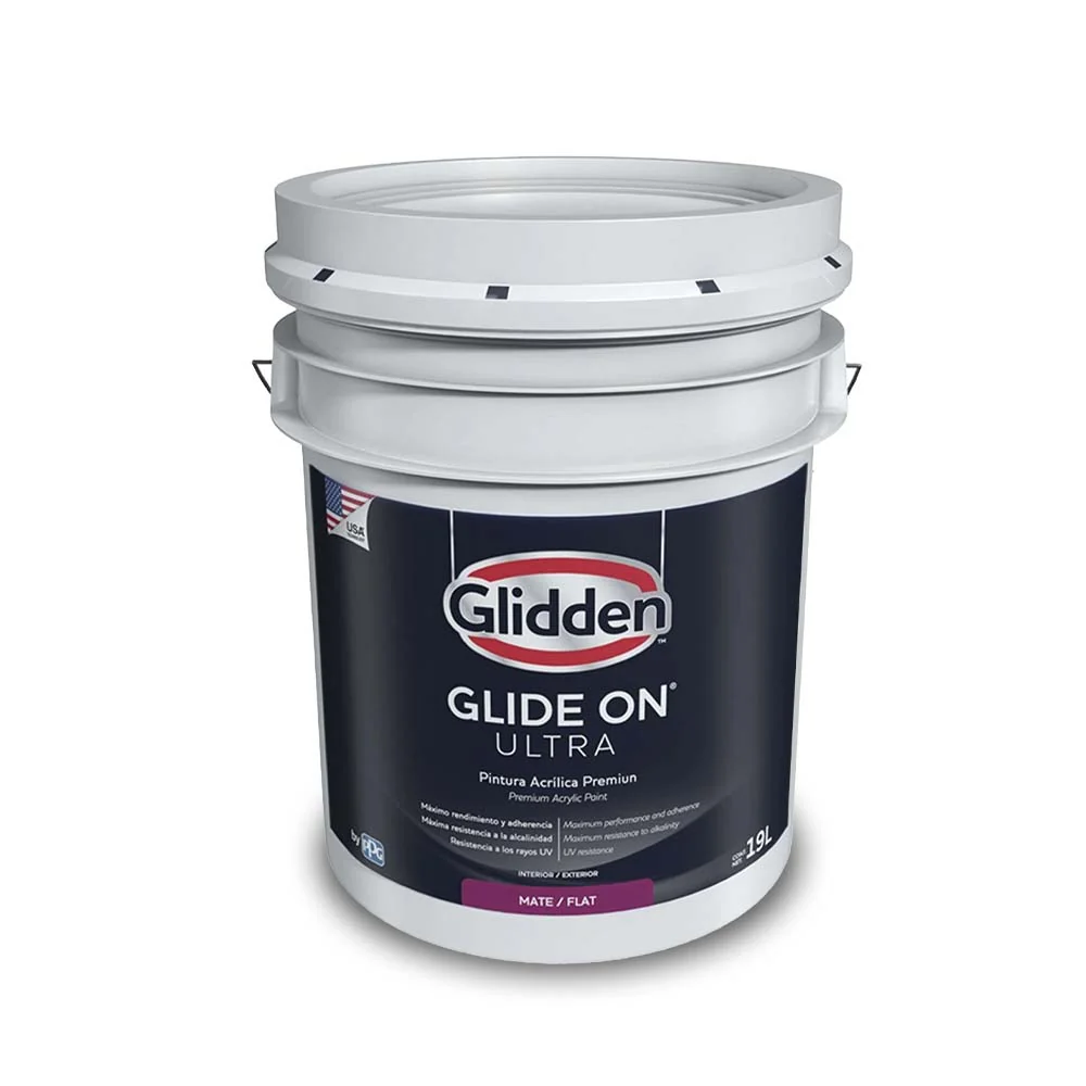 GLIDDEN PINTURA BASE GLIDE-ON ULTRA MATE PASTEL 5 GALONES