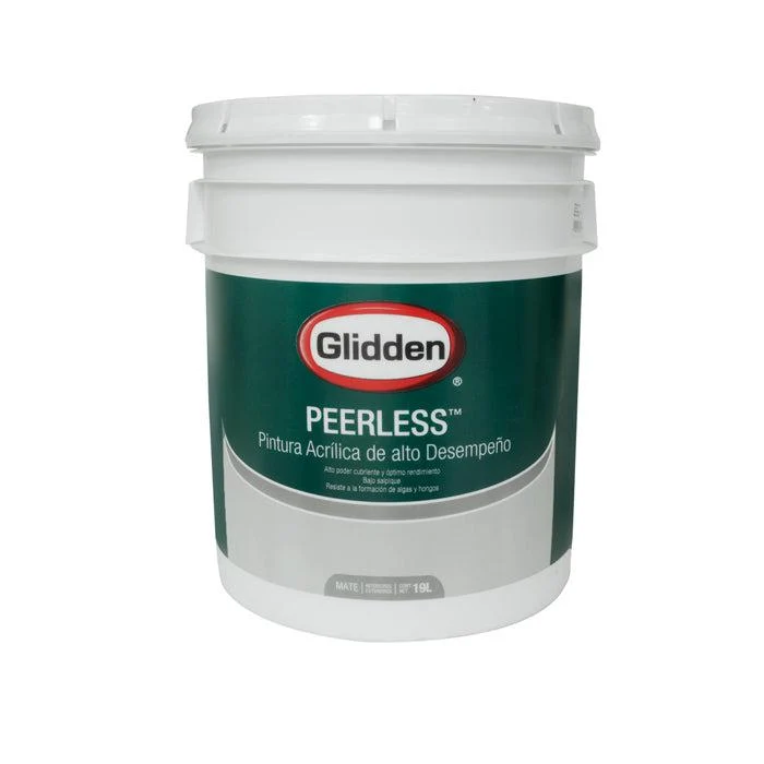 GLIDDEN PINTURA BASE PEERLESS ACRILICA MATE PASTEL 5 GALONES