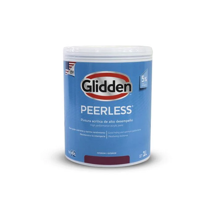 GLIDDEN PINTURA BASE PEERLESS ACRILICA MATE PASTEL 1/4 GALON