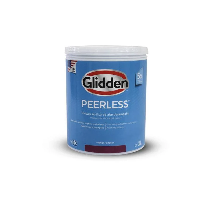 GLIDDEN PINTURA BASE PEERLESS ACRILICA MATE INTERMEDIA 1/4 GALON