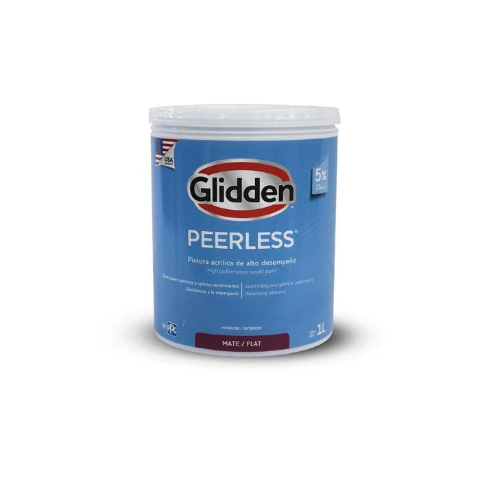 GLIDDEN PINTURA BASE PEERLESS ACRILICA MATE ACCENT 1/4 GALON