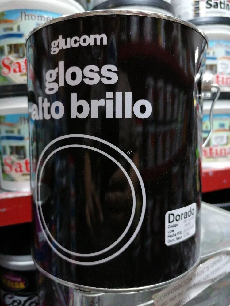 Esmalte Acrílico Gloss GLUCOM 1/8 gal Azul