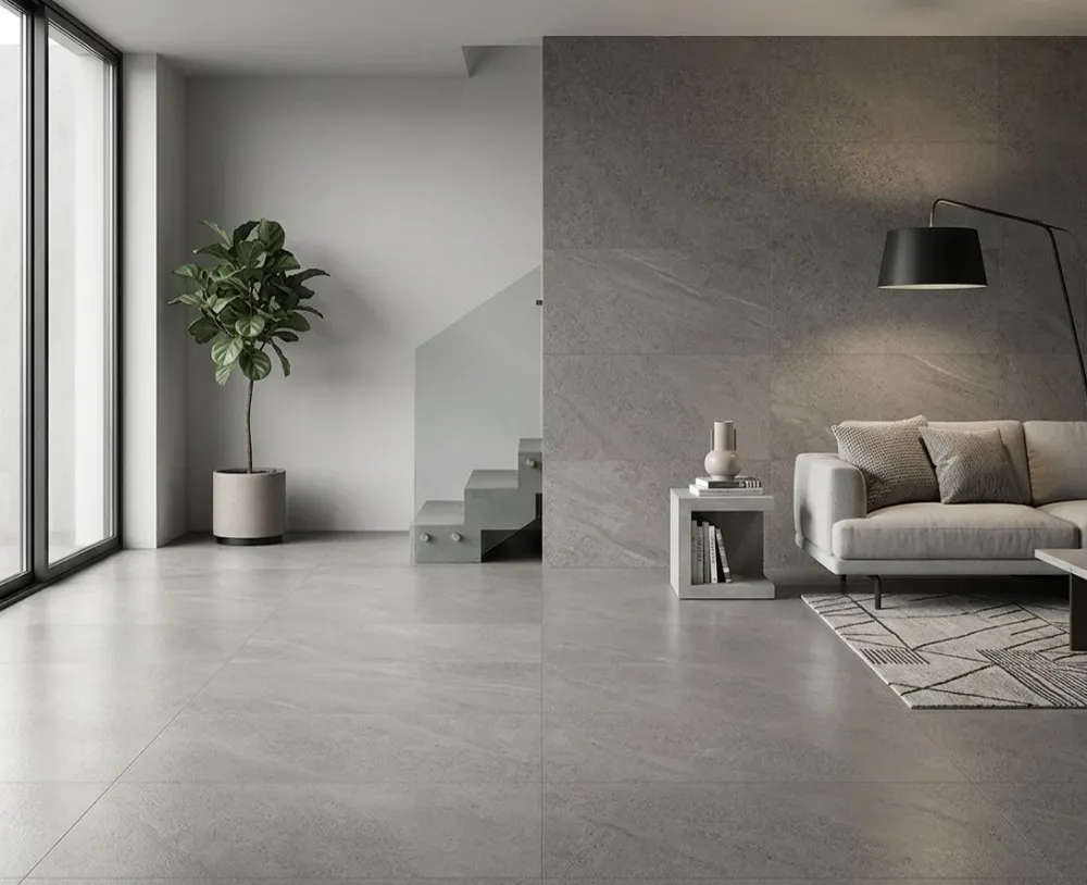 Porcelanato Esmaltado Rectificado Antideslizante 29X59cm Grey - Graiman Ipanema Thinr