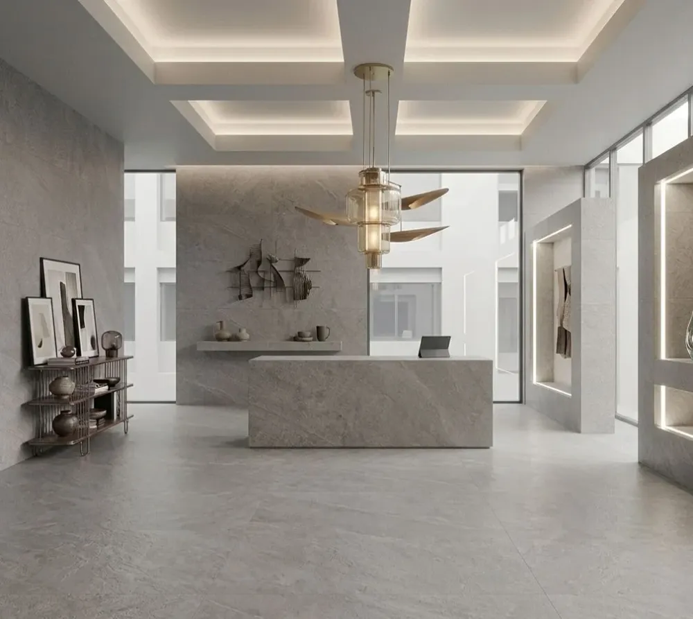Porcelanato Esmaltado Rectificado Antideslizante 29X59cm Grey - Graiman Ipanema Thinr
