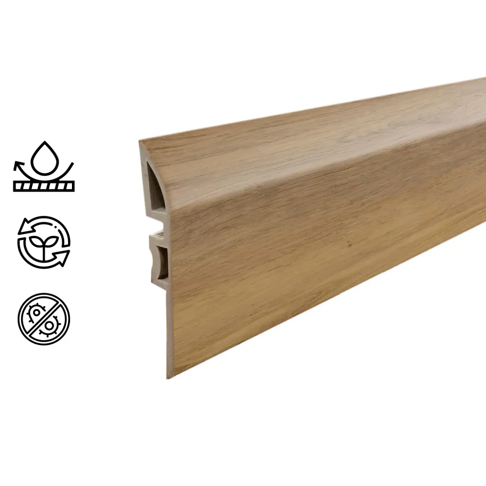 Cubrejunta Reductor Pvc Hoga 2Mt x 45mm Castaño Hogadepot