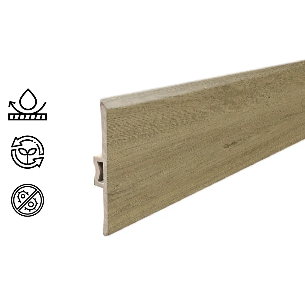 Moldura T Pvc Hoga 2Mt x 45mm Abedul Hogadepot