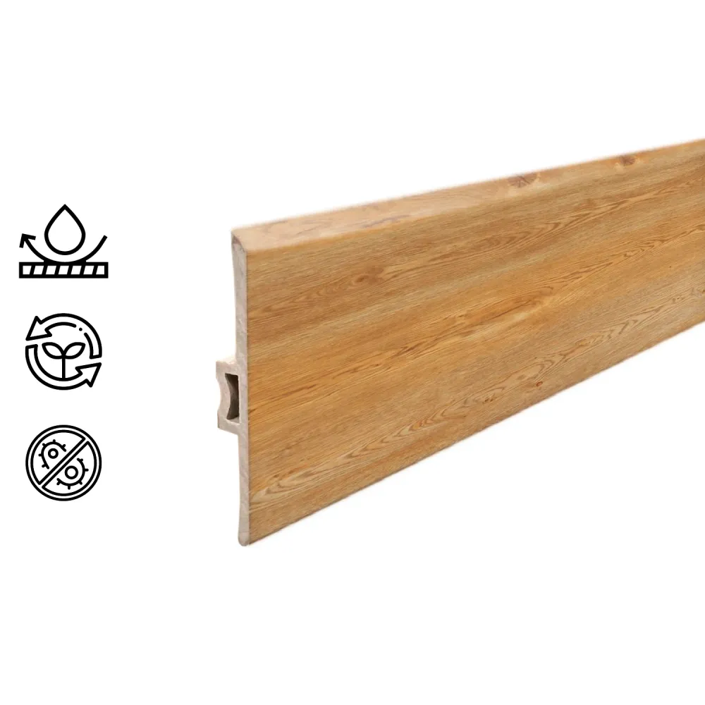 Moldura T Pvc Hoga 2Mt x 45mm Bamboo Hogadepot