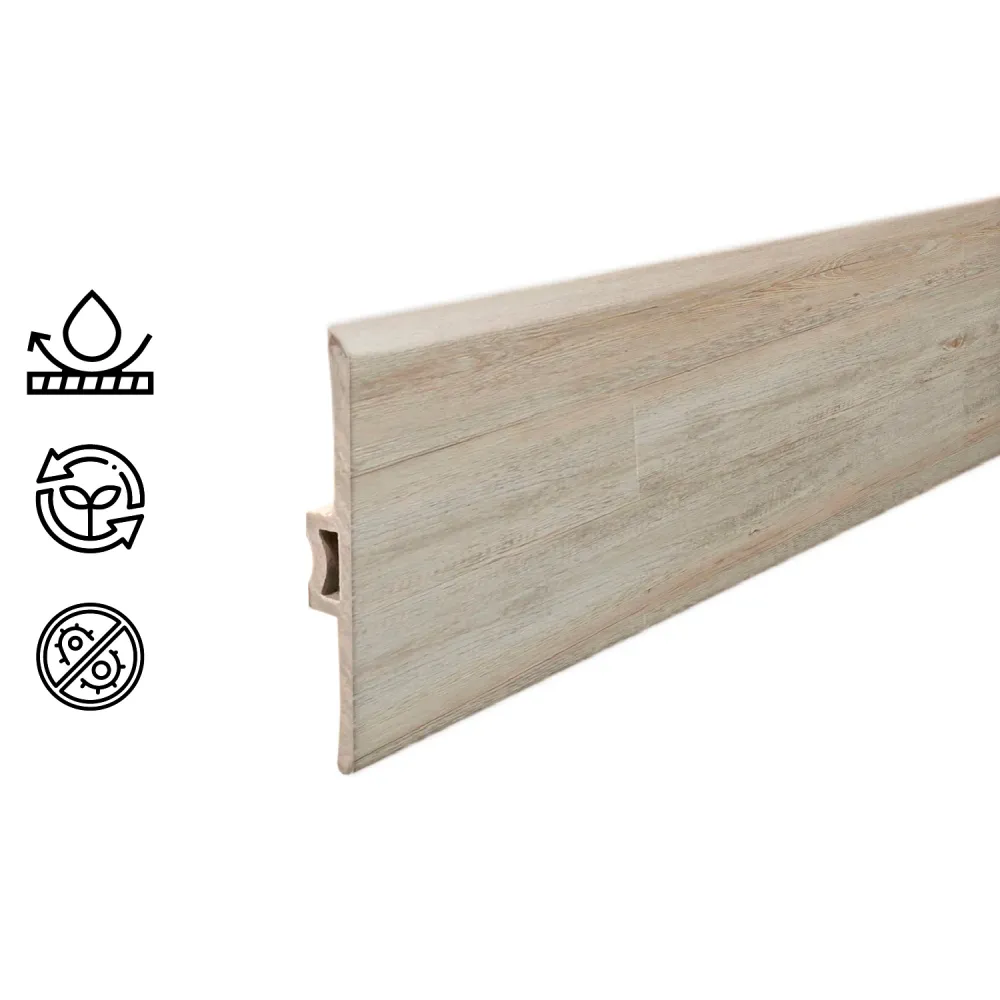 Moldura T PVC HOGA 2mt x 45mm Beige Mandala Hogadepot