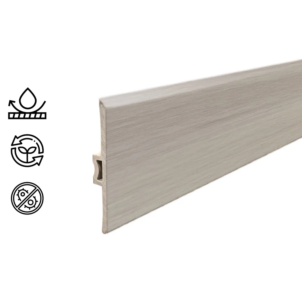 Moldura T Pvc Hoga 2Mt x 45mm Blanco Hogadepot