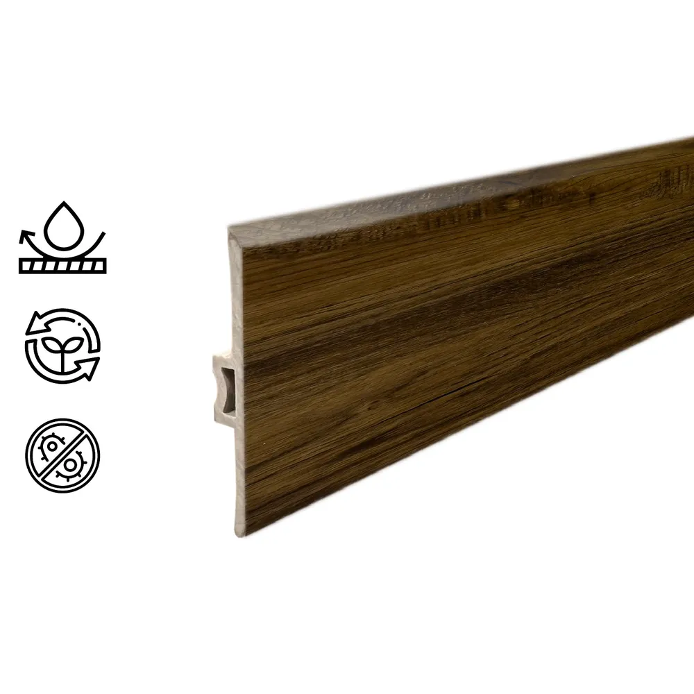 Moldura T Pvc Hoga 2Mt x 45mm Café Hogadepot