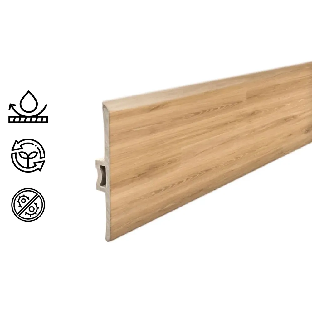 Moldura T Pvc Hoga 2Mt x 45mm Roble Suave Hogadepot