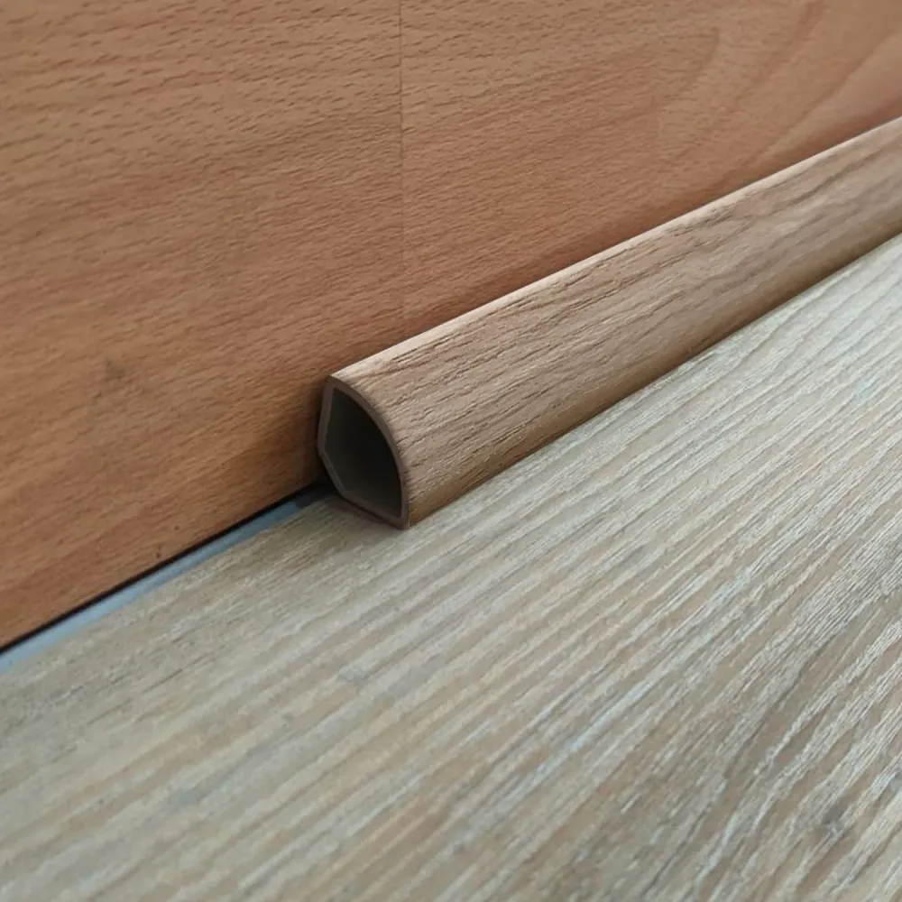 Pack 5 Unidades Cuarto Rodón PVC 2mt x 19mm Roble Suave Hogadepot