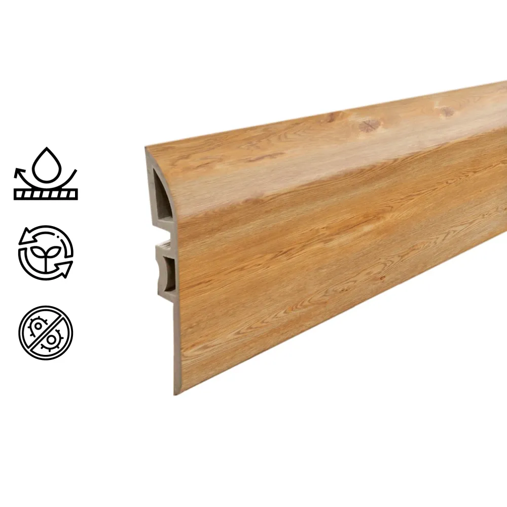 Pack 5 Unidades Cubrejunta Reductor PVC 2mt x 45mm Bamboo Hogadepot