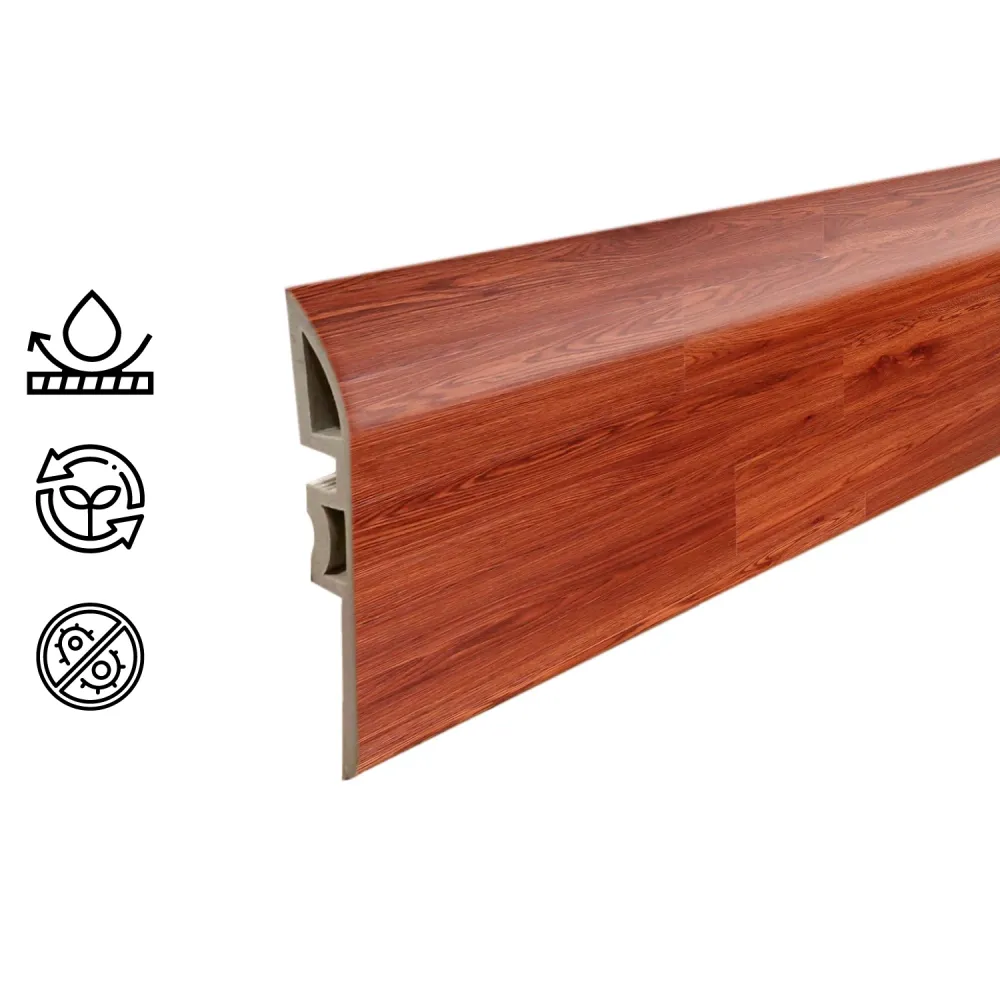 Pack 5 Unidades Cubrejunta Reductor PVC 2mt x 45mm Cedro Hogadepot