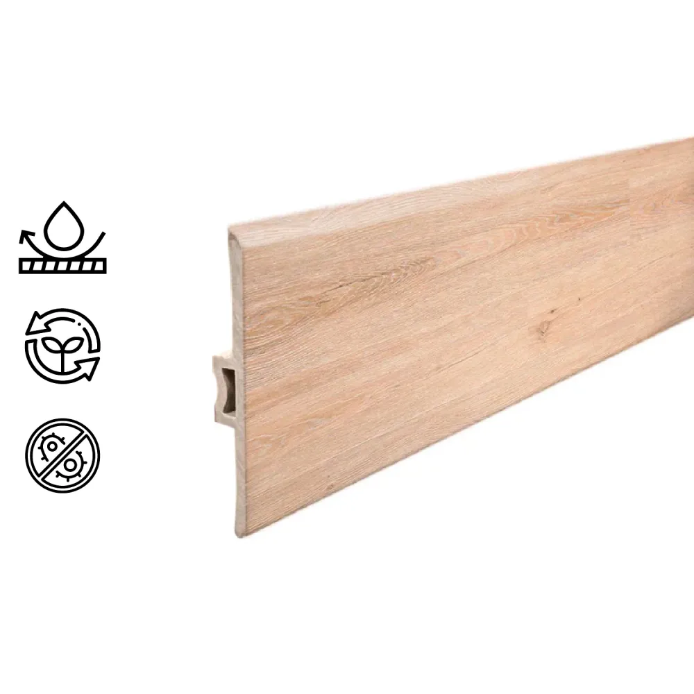 Pack 5 Unidades Moldura T PVC 2mt x 45mm Arena Hogadepot