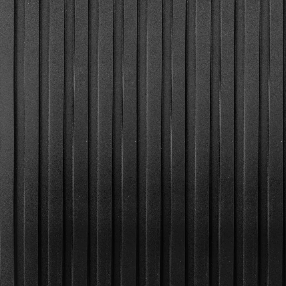 Panel Pvc Revestimiento Muros y Cielos 2,6mt X 15cm X 10mm Negro Hogadepot
