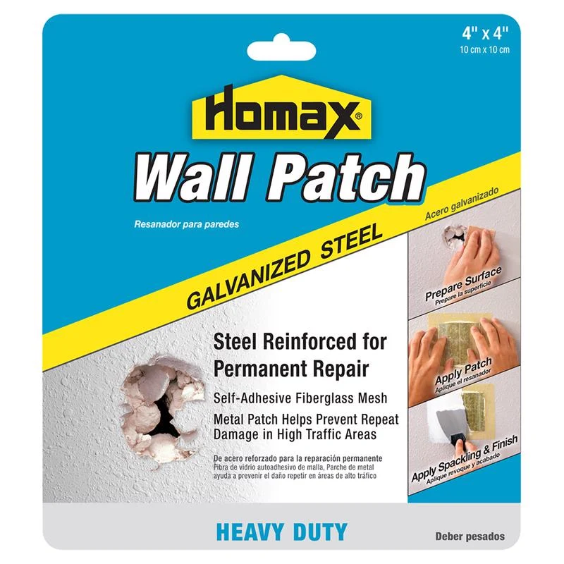 PARCHE DE REPARACIÓN DE PARED DE 4X4" Homax