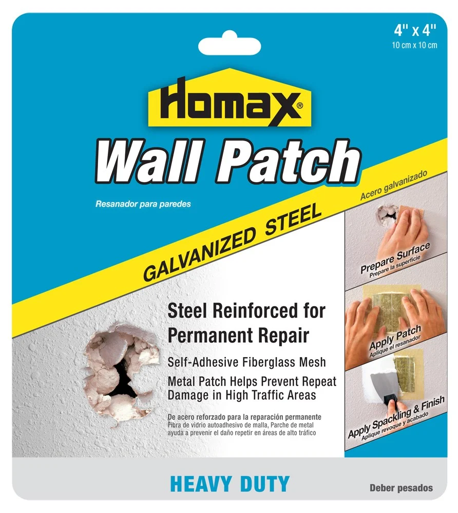 PARCHE DE REPARACIÓN DE PARED DE 4X4" Homax