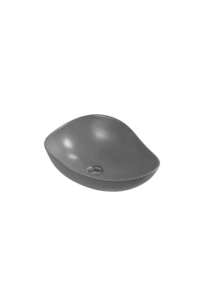 LAVABO CERAMICO DE SOBREPONER MOD. ALMENDRO GRIS NATIA Home Design México