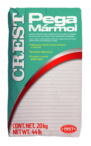 PEGA MARMOL CREST 20 KG Home Design México