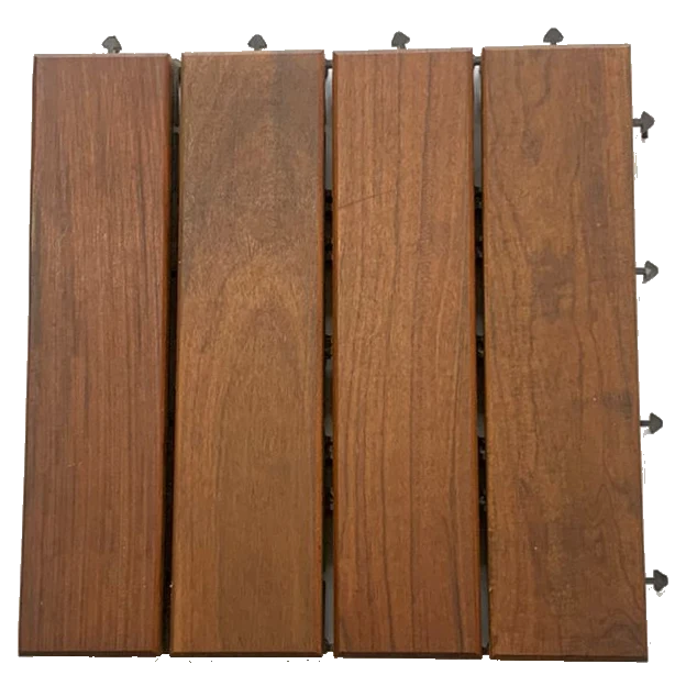 PISO DE MADERA IPE MODULAR PARA EXTERIOR GOLDEN DECK NILO 30x30cm Home Design México