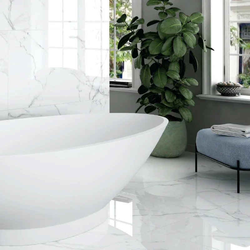 PISO PORCELANICO BIANCO PERLINO RECTIFICADO (60X60, CAJA 1.44 M2) Home Design México