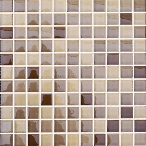 MOSAICO DE CRISTAL BRILLO COFFEE 801 8MM 30X30 Home Expocenter