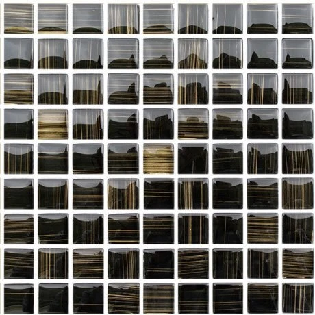 MOSAICO DE CRISTAL GAUDI OCRE 8MM BRILLO 30X30 Home Expocenter