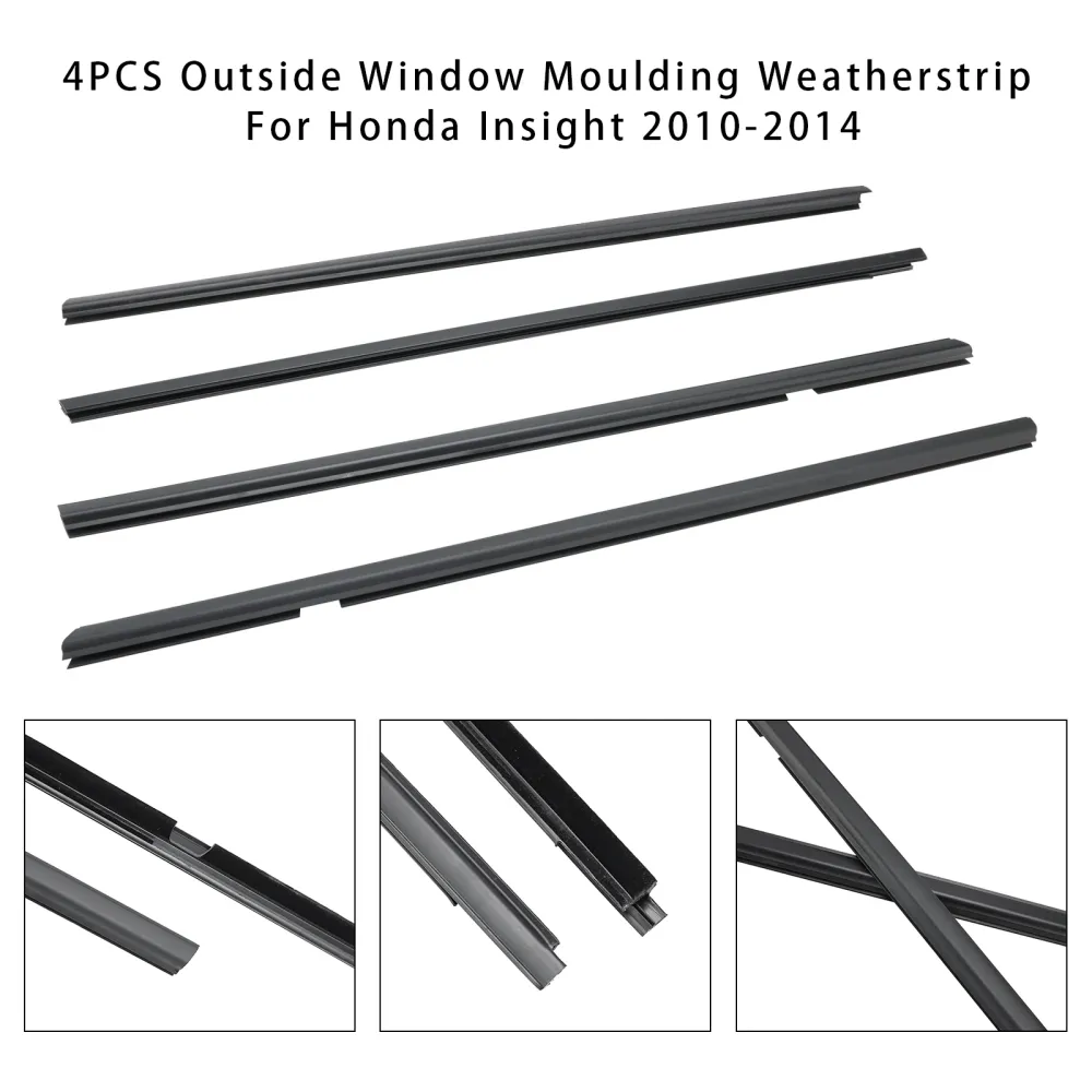 Honda Insight 2010-2014, 4 tiras para moldura de ventana exterior