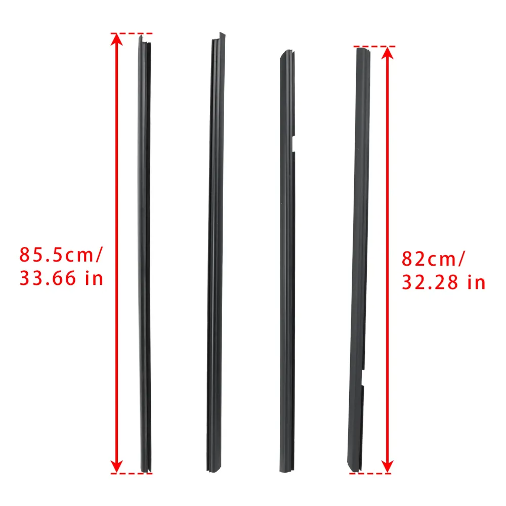 Honda Insight 2010-2014, 4 tiras para moldura de ventana exterior
