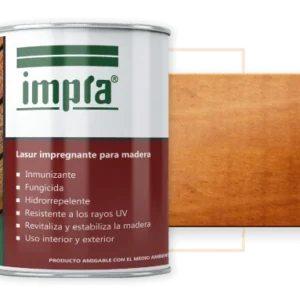 Lasur impregnante madera  castaño 1/4gl Impra