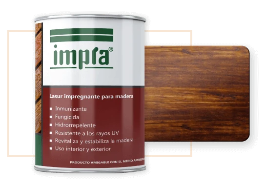 Lasur impregnante madera jakaranda 1/4gl Impra
