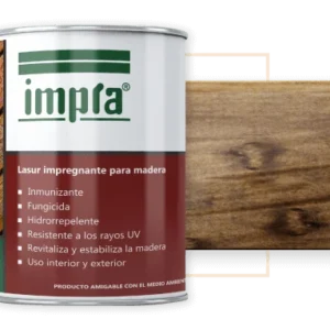 Lasur impregnante madera  teka 1/4gl Impra
