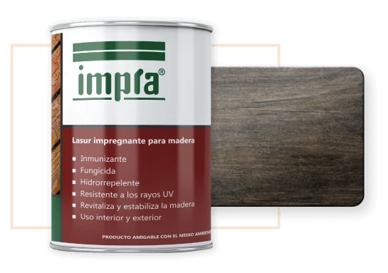 Lasur impregnante madera wengue Un galón Impra