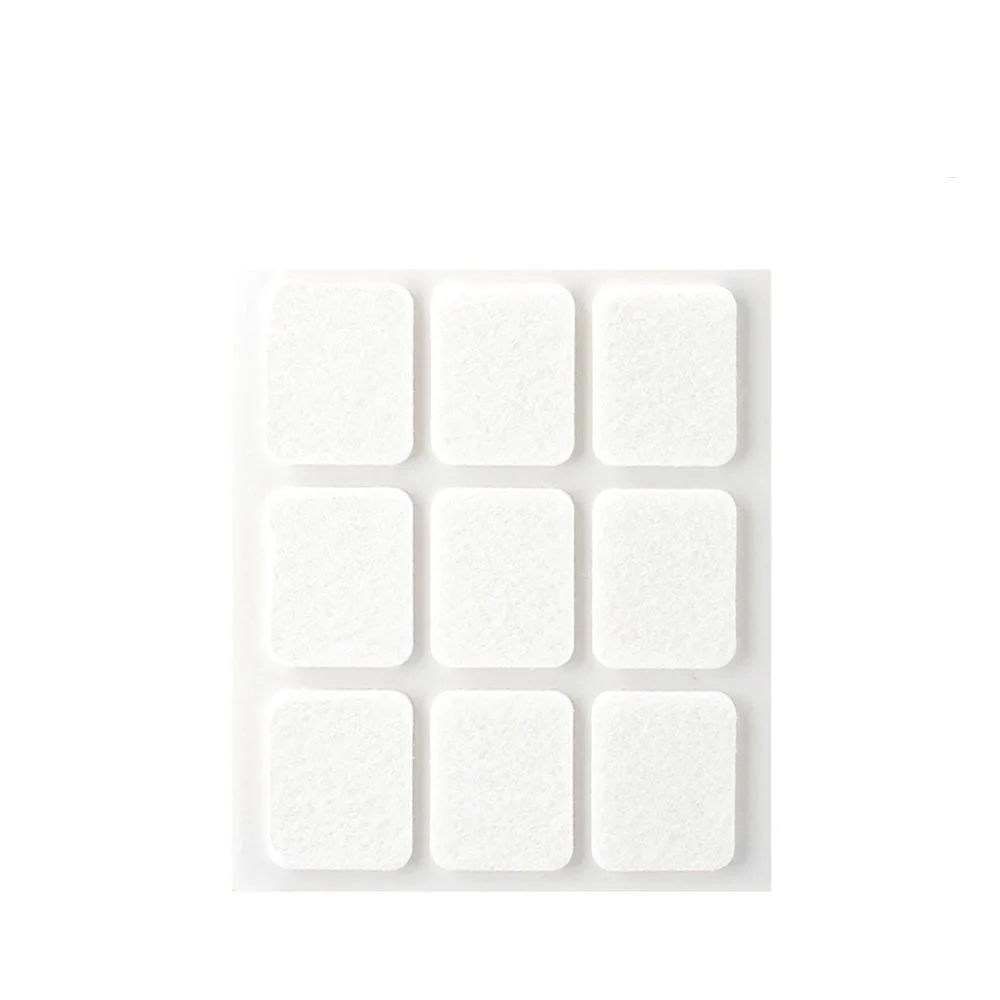 PACK 9 FIELTROS BLANCO SINTETICOS ADHESIVOS 29x23mm PLASFIX INOFIX