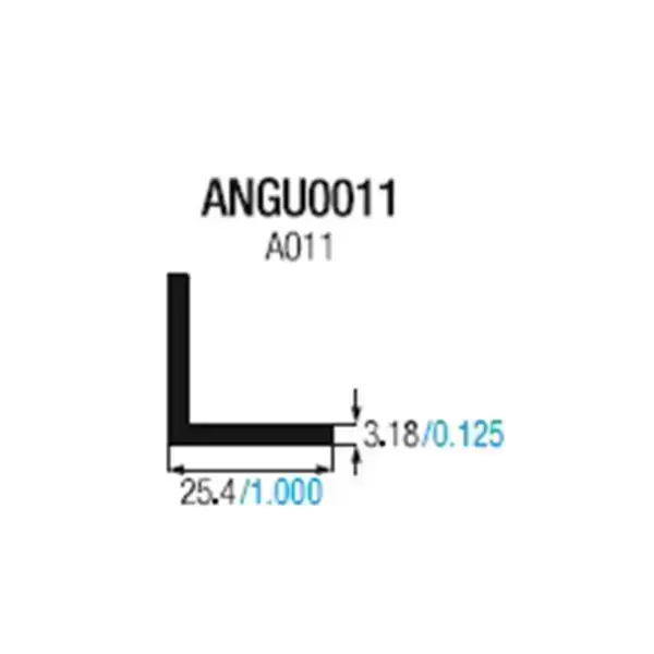 ANGU0011 ÁNGULO ALUMINIO 1 X 1 X 1/8 - A011 INSTA-YA PITALITO